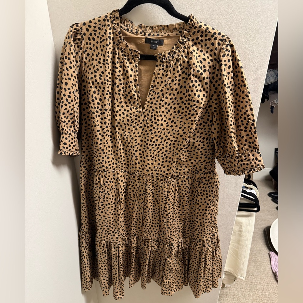 Jcrew M Cheetah Print Dress